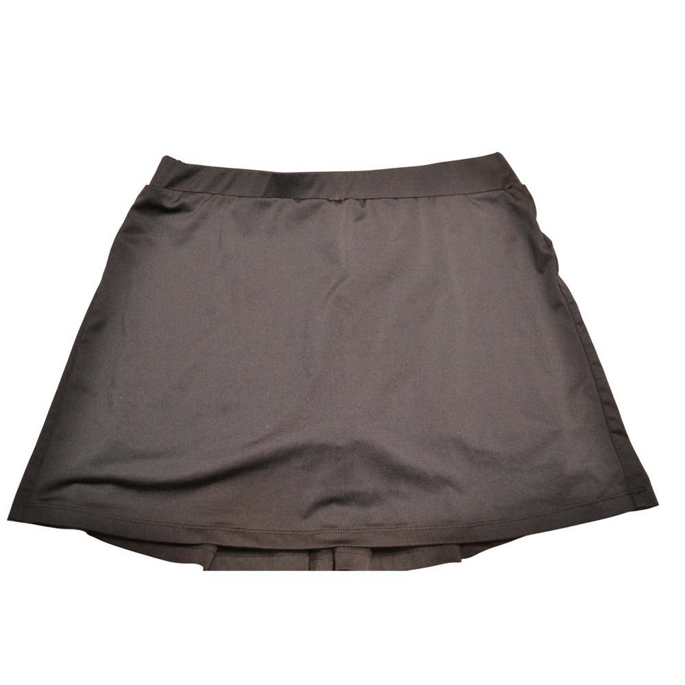 J. Crew Skort Black Pleated Pull-On Athletic Skort‎ Casual Women's Size M Medium